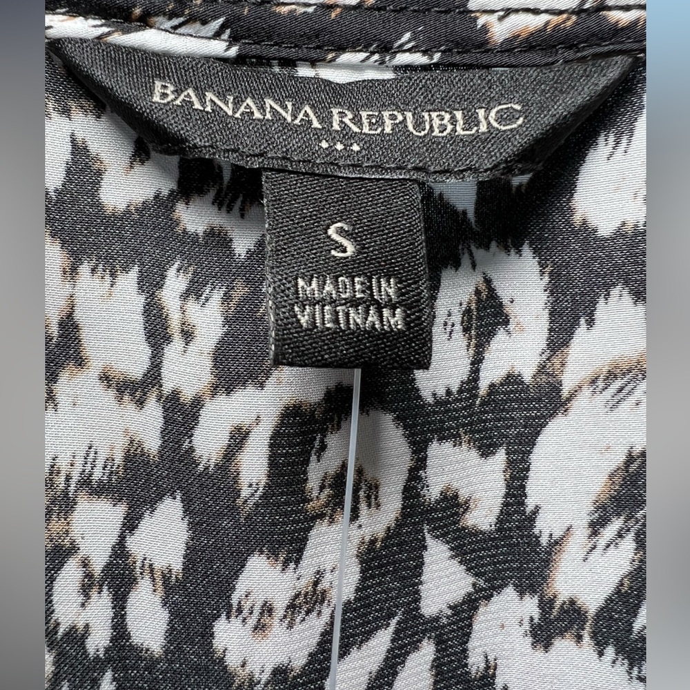 Banana Republic Leopard Dress Top Size S - Picture 3 of 5